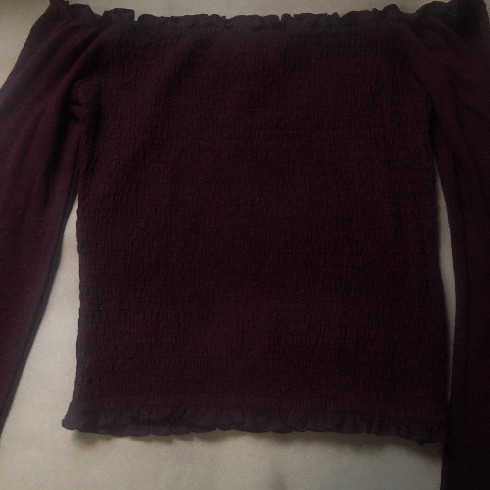 Hollister Off the Shoulder Crop Top